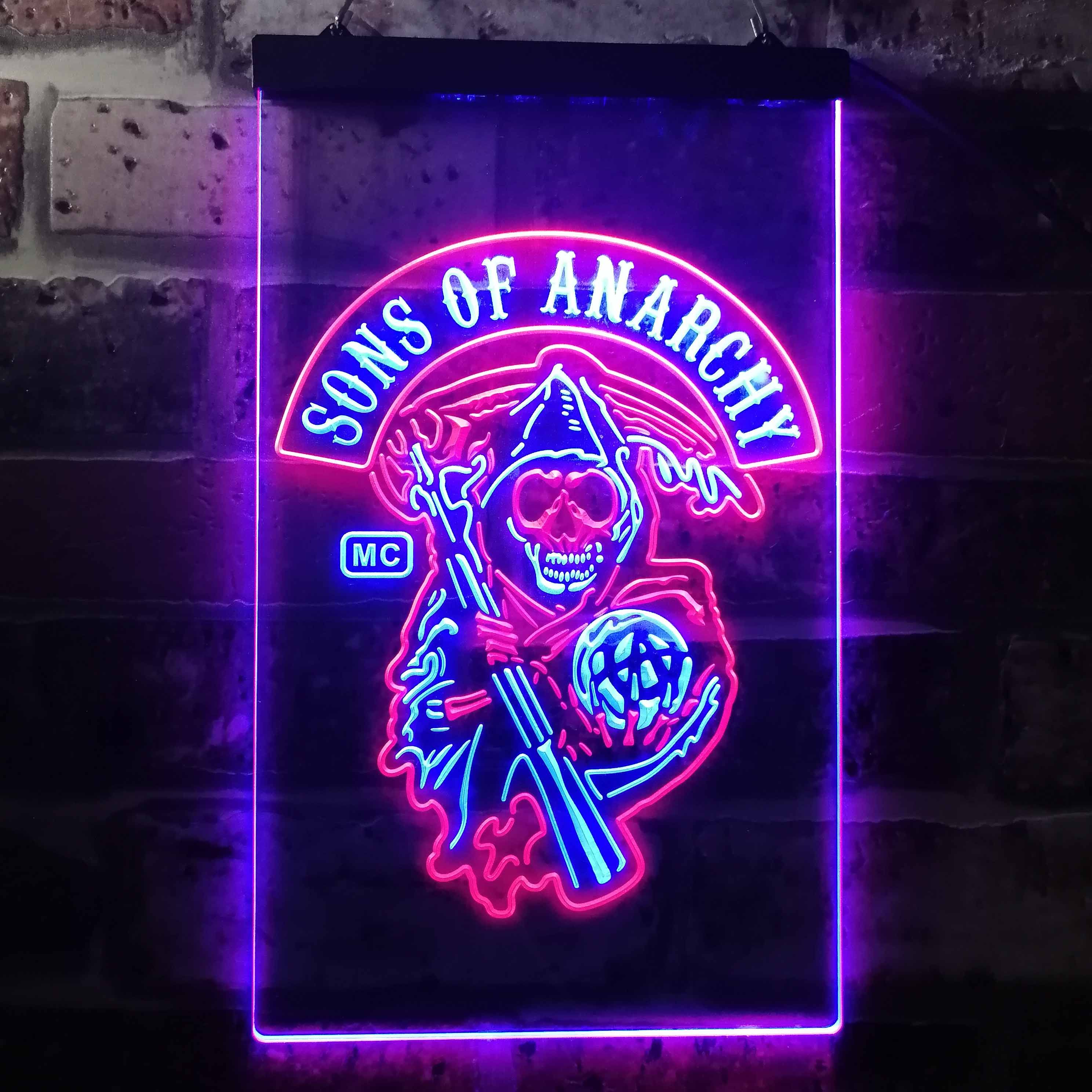Sons of Anarchy Dual LED Neon Light Sign